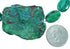 Chrysocolla Sterling Silver Bead Necklace Earrings Set RX114232